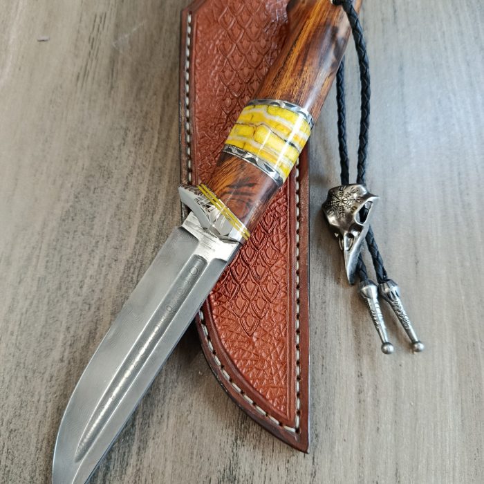 Ловен нож Дамаск 95х18 и Х12МФ