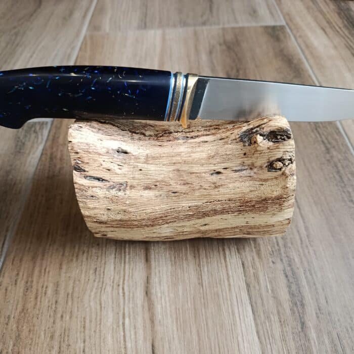 Ловен нож 95х18 синя дръжка